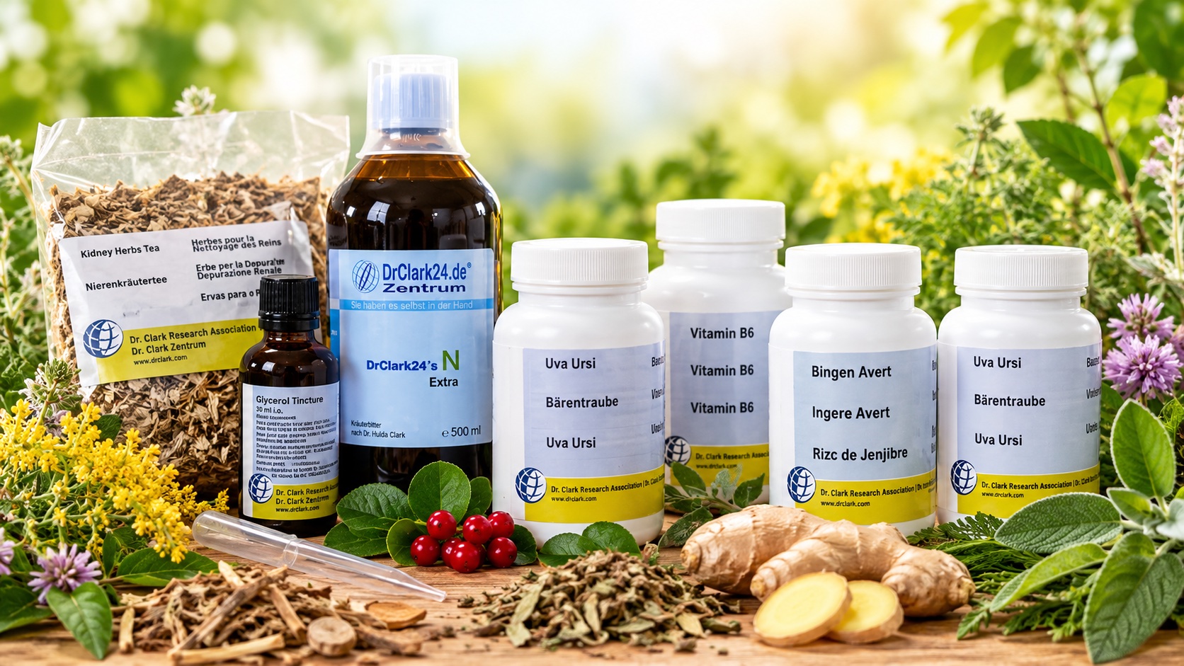 Kräuter-Kombination-Set nach Dr. Hulda Clark 
